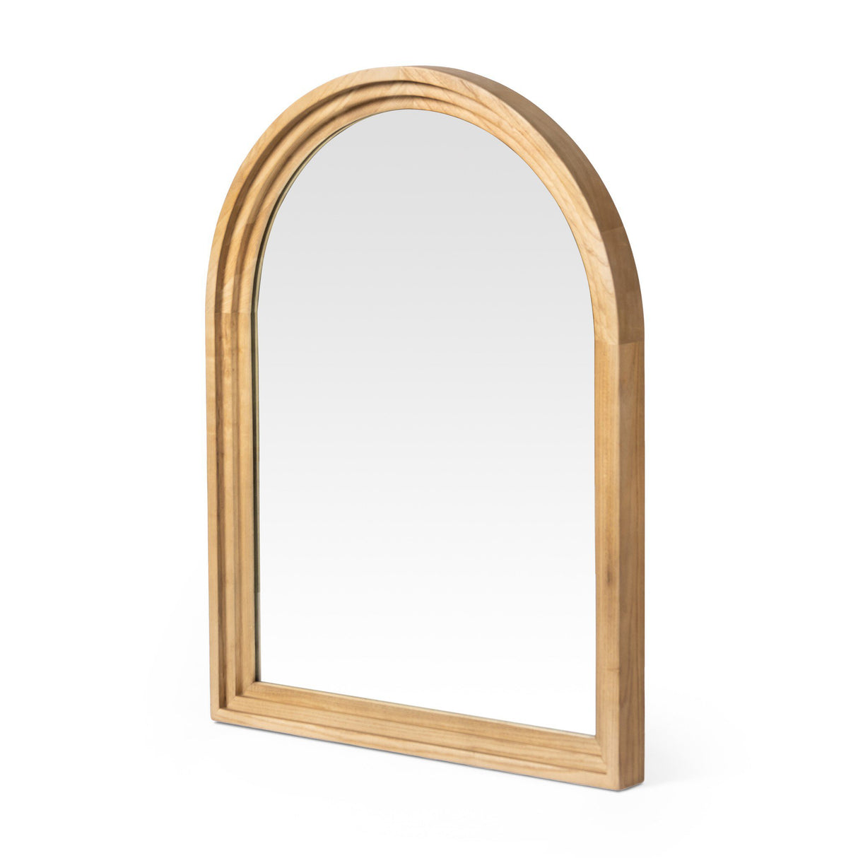Belvin Wall Mirror in Sandy Nettlewood from Four Hands - Luna Furniture