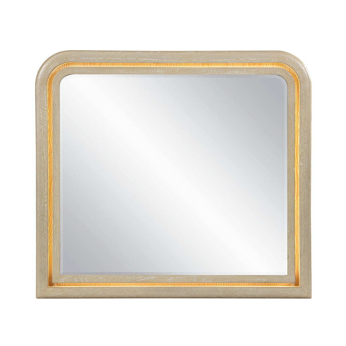 Ribbon Light Brown Bedroom Mirror