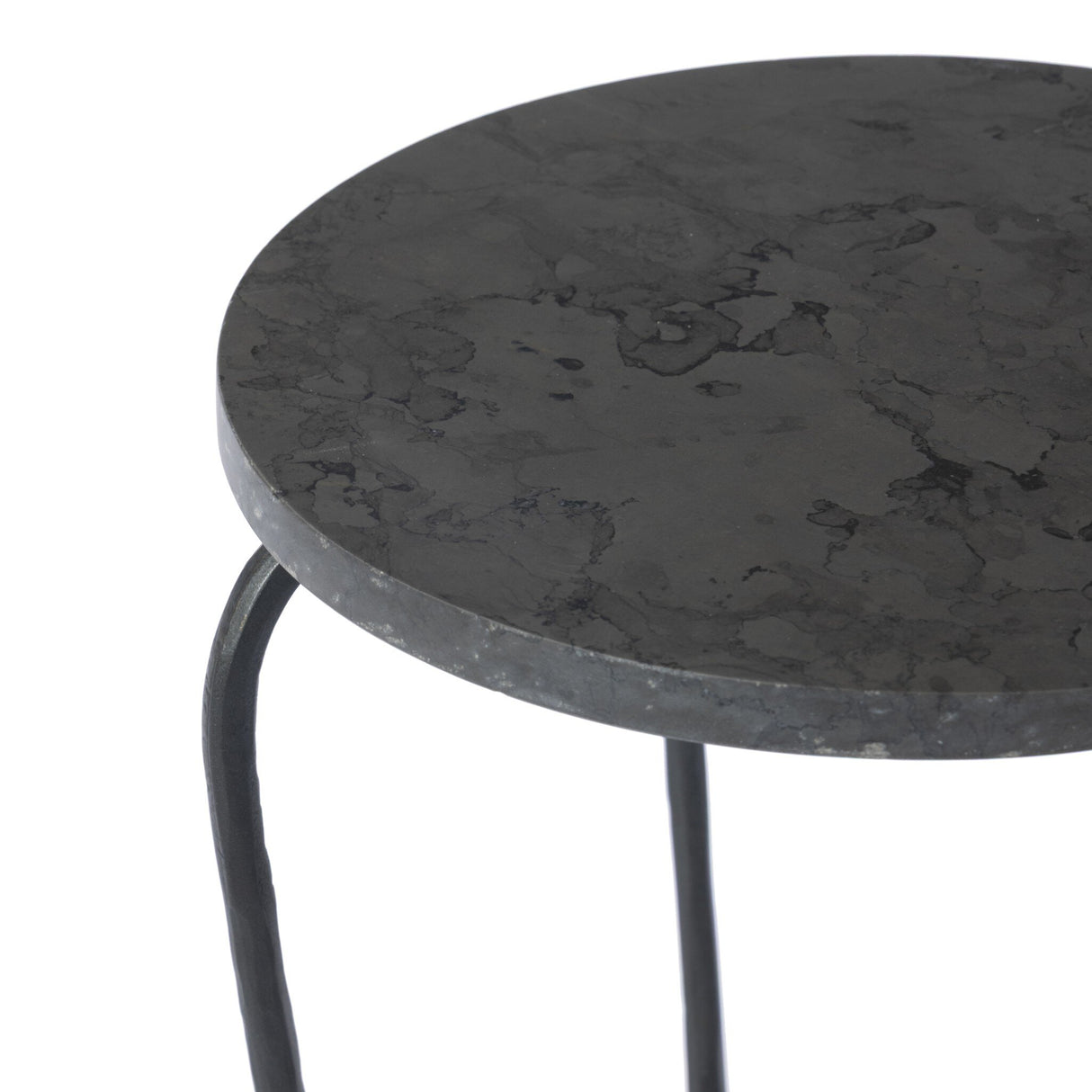 Nina End Table in Grey Italian Marble from Four Hands - Luna Furniture