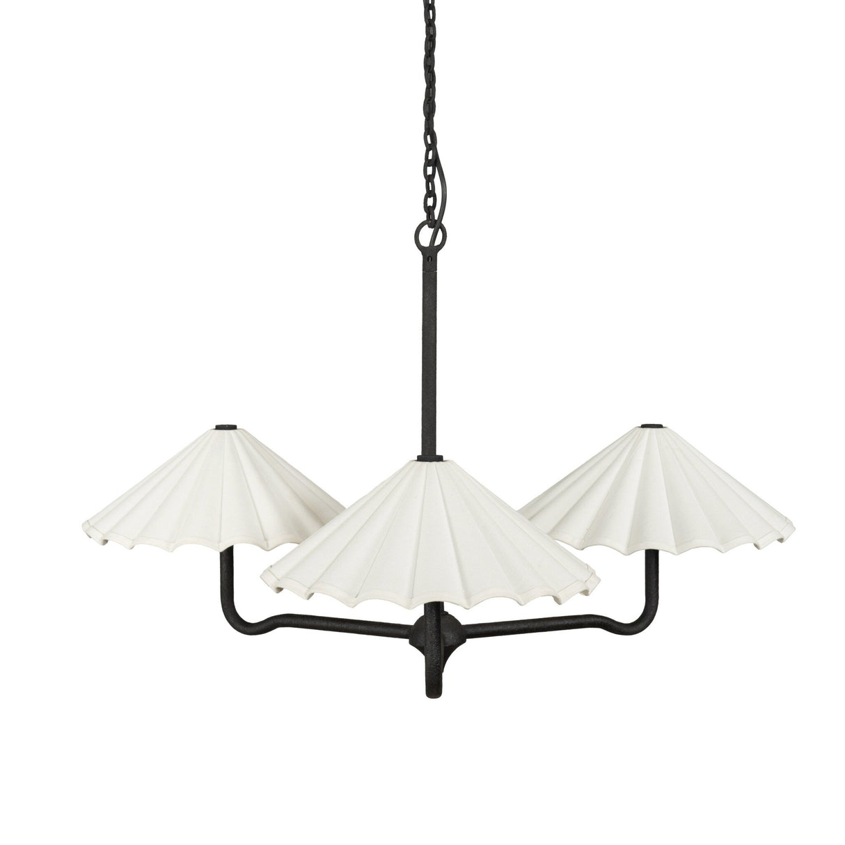 Fiorella Chandelier in Black Wrought Iron from Four Hands - Luna Furniture