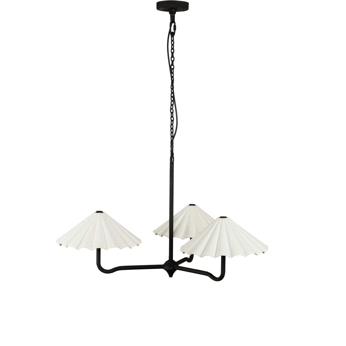 Fiorella Chandelier in Black Wrought Iron from Four Hands - Luna Furniture