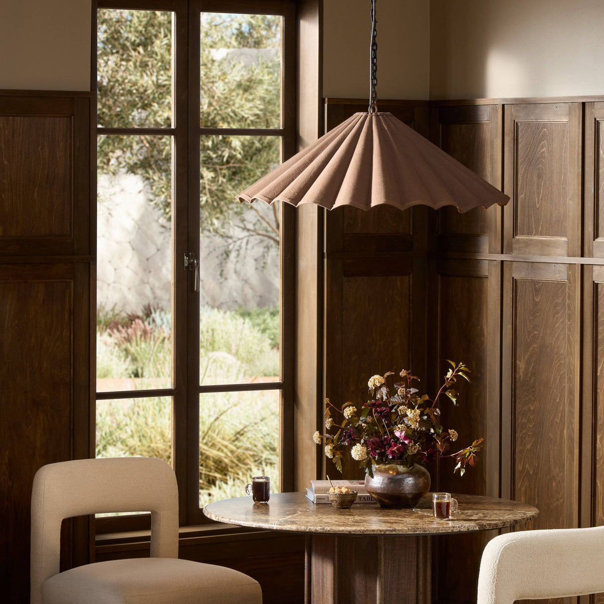 Fiorella Pendant in Black Wrought Iron from Four Hands - Luna Furniture