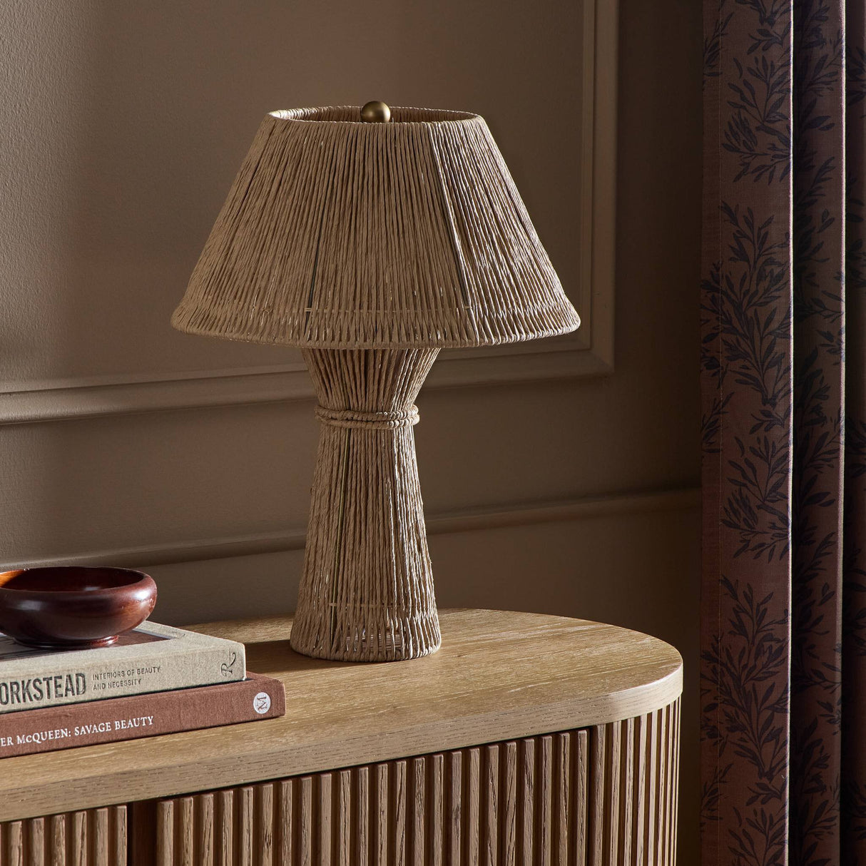 Nessa Table Lamp in Antique Brass Iron from Four Hands - Luna Furniture