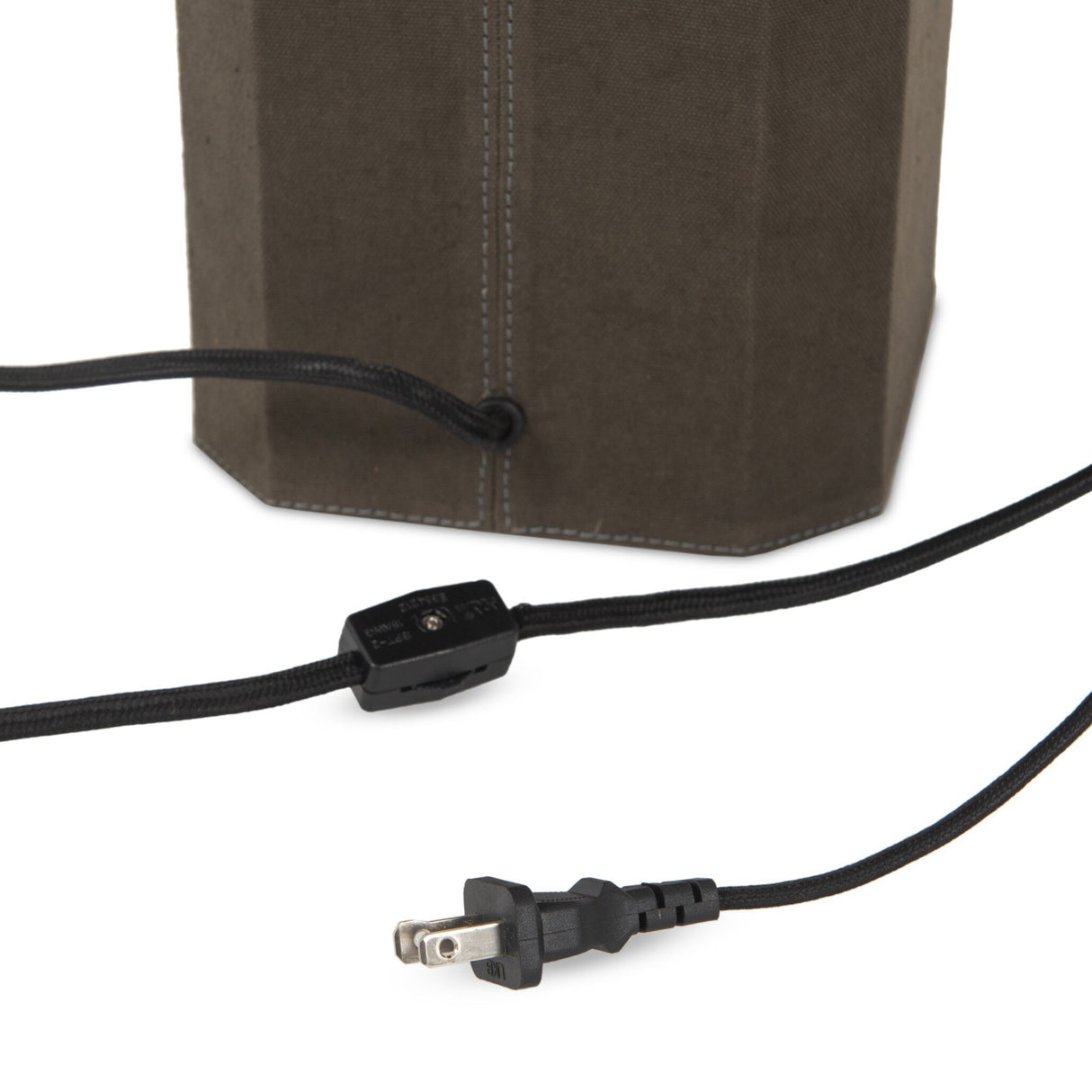 Kenric Table Lamp in Forest Green Canvas from Four Hands - Luna Furniture