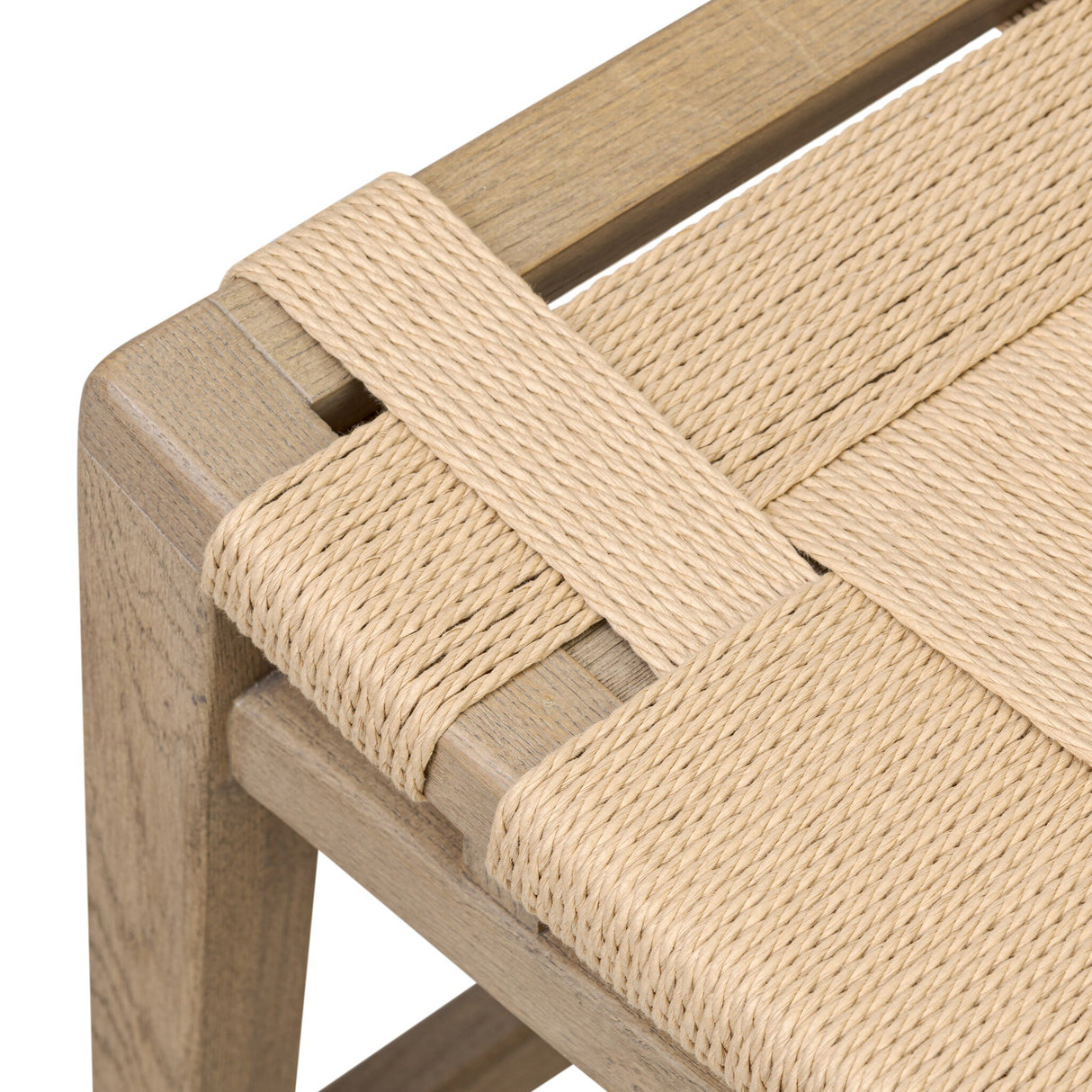 Norma Accent Stool in Natural Paper Cord from Four Hands - Luna Furniture
