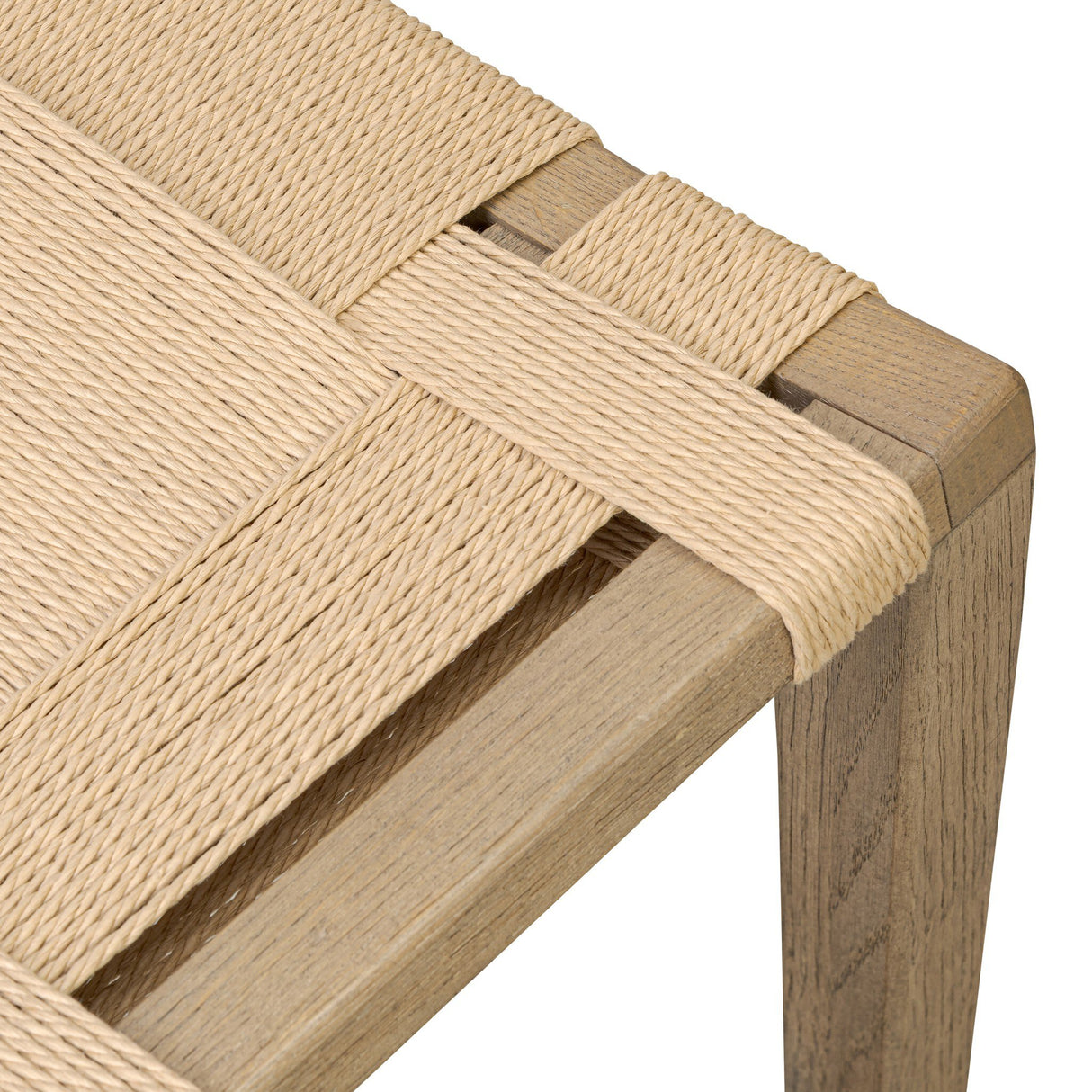 Norma Accent Stool in Natural Paper Cord from Four Hands - Luna Furniture