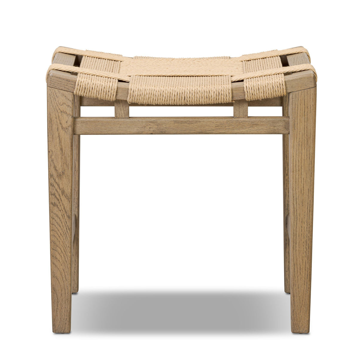 Norma Accent Stool in Natural Paper Cord from Four Hands - Luna Furniture