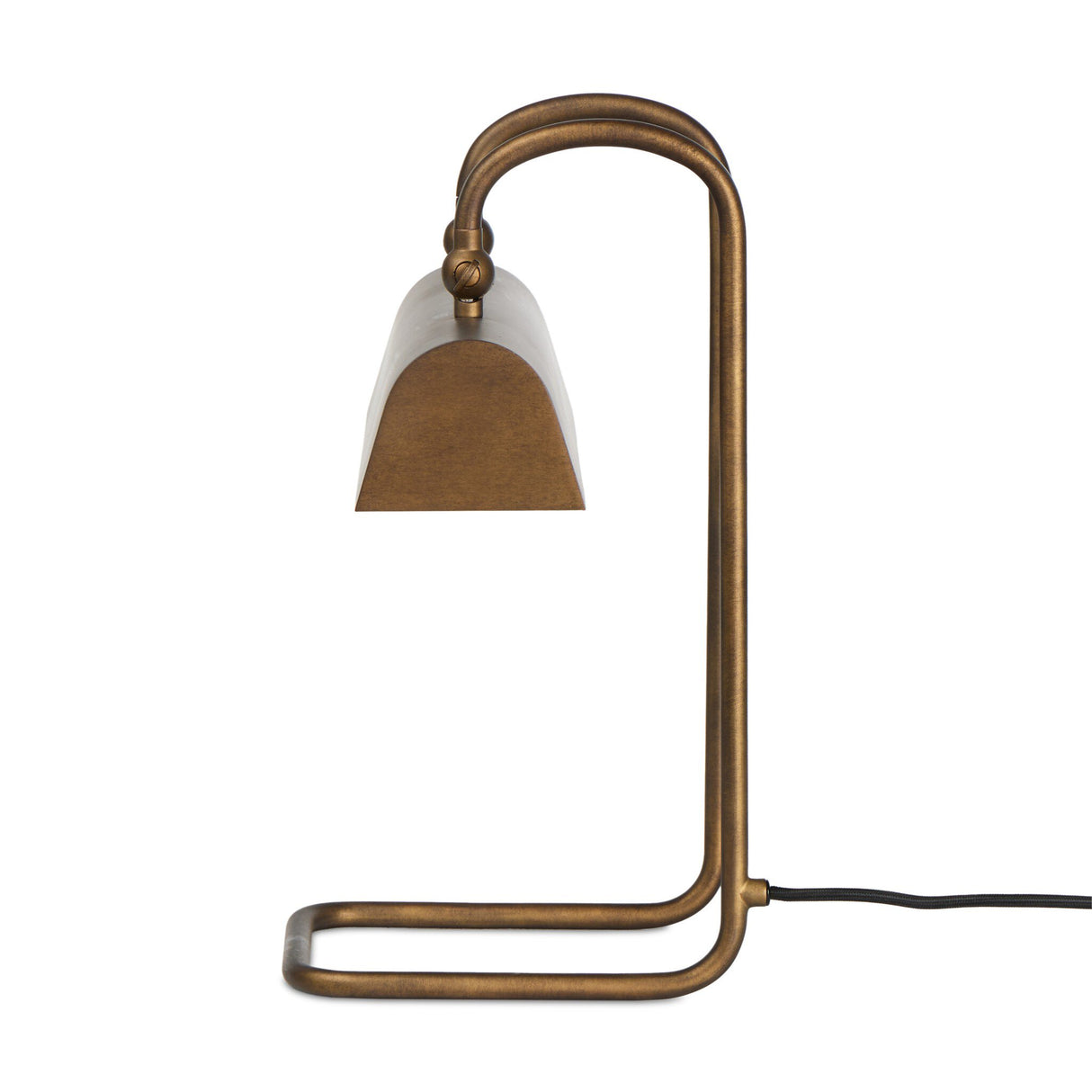 Benno Table Lamp in Burnished Brass Iron from Four Hands - Luna Furniture