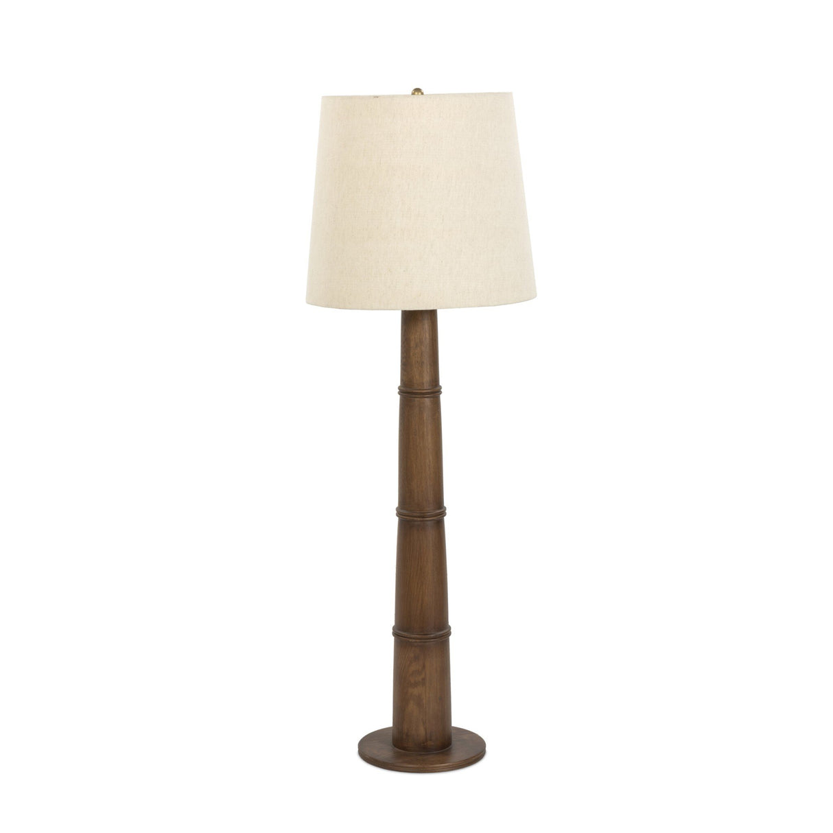 Nerissa Floor Lamp in Warm Brown Oak from Four Hands - Luna Furniture