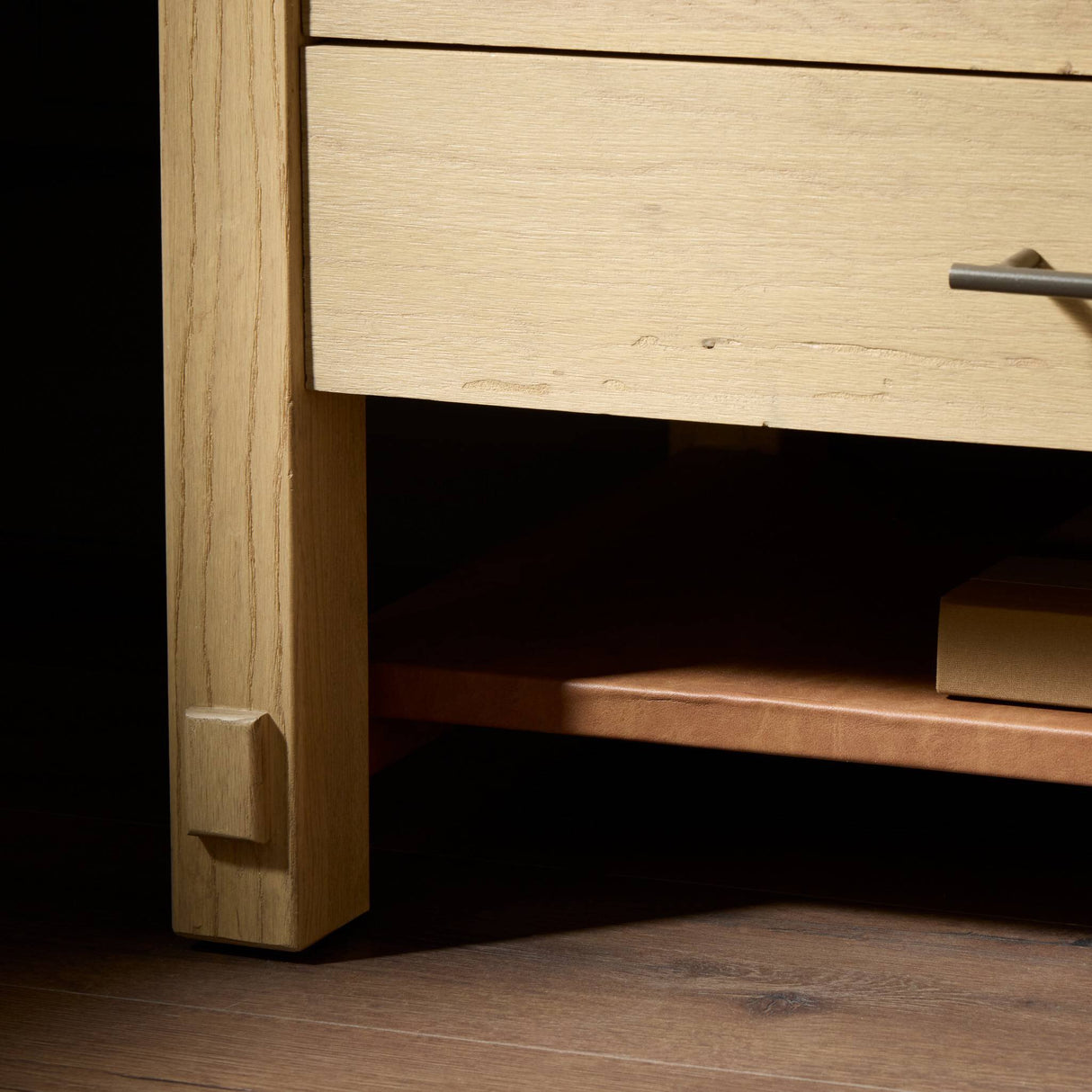 Blake Large Nightstand in Washed Ash from Four Hands - Luna Furniture