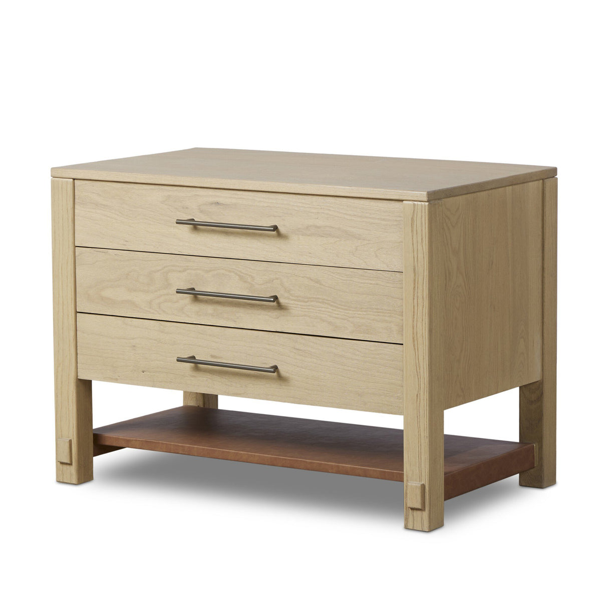 Blake Large Nightstand in Washed Ash from Four Hands - Luna Furniture