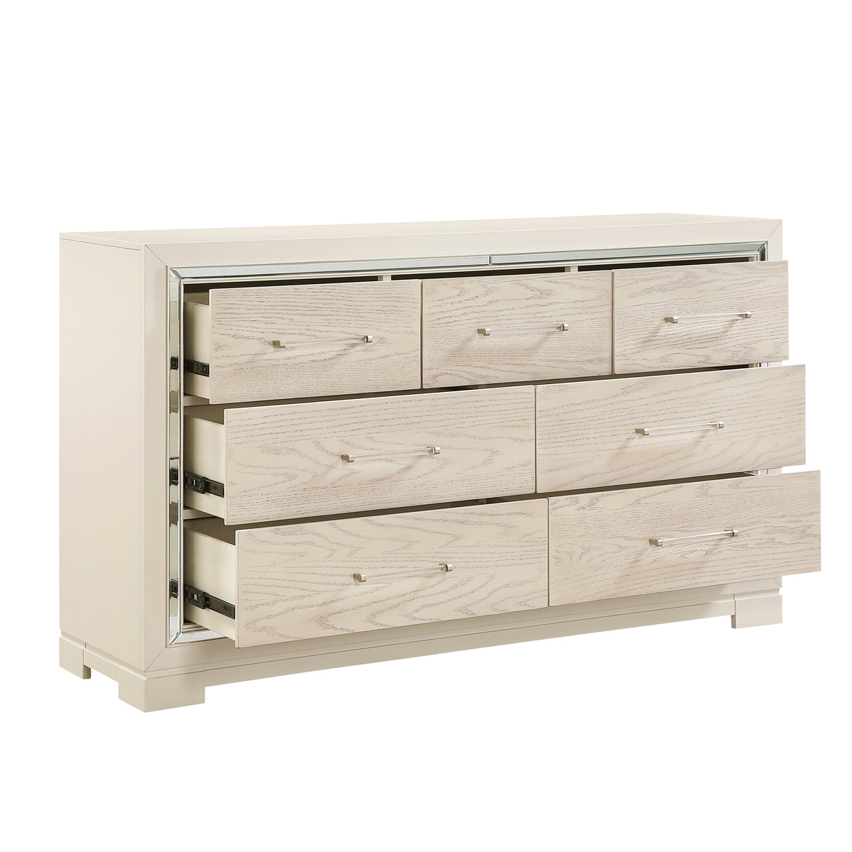 Alabaster Light Gray/Cream Bedroom Set from Homelegance - Luna Furniture