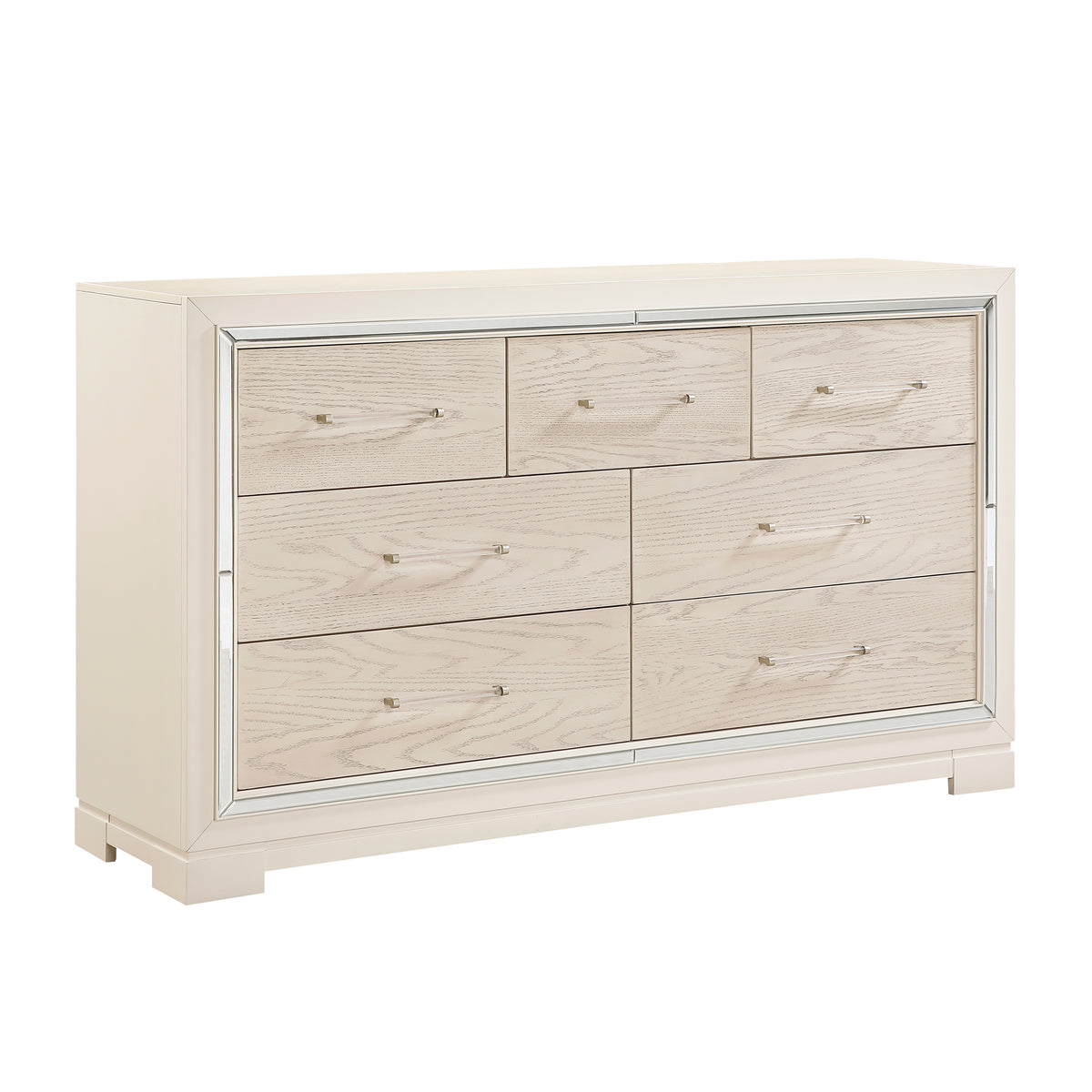 Alabaster Light Gray/Cream Bedroom Set from Homelegance - Luna Furniture