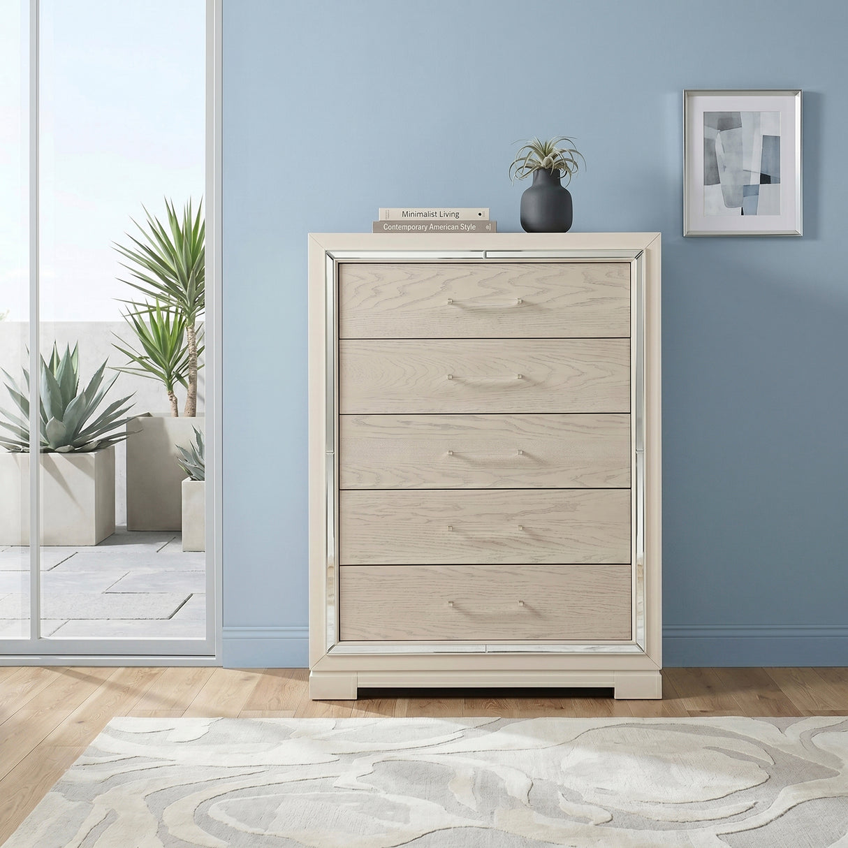 Alabaster Light Gray/Cream Bedroom Set from Homelegance - Luna Furniture
