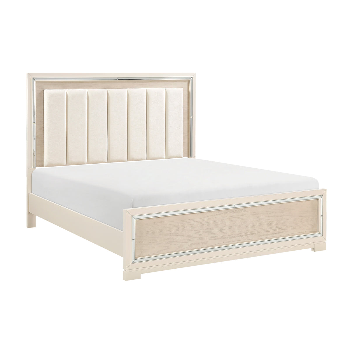 Alabaster Light Gray/Cream Bedroom Set from Homelegance - Luna Furniture