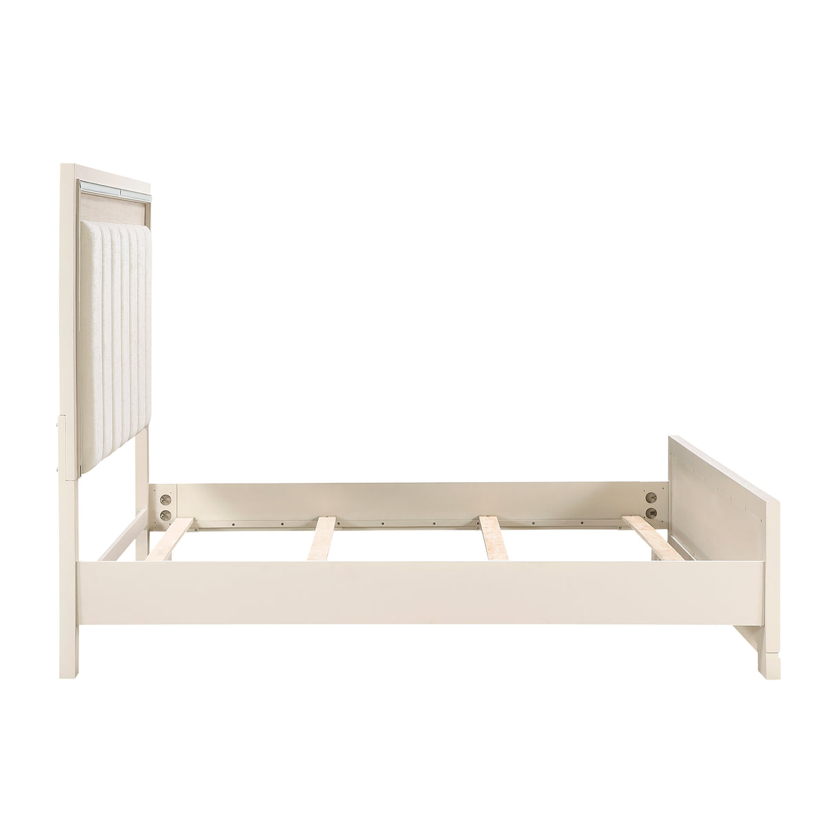 Alabaster Light Gray/Cream Queen Bed from Homelegance - Luna Furniture