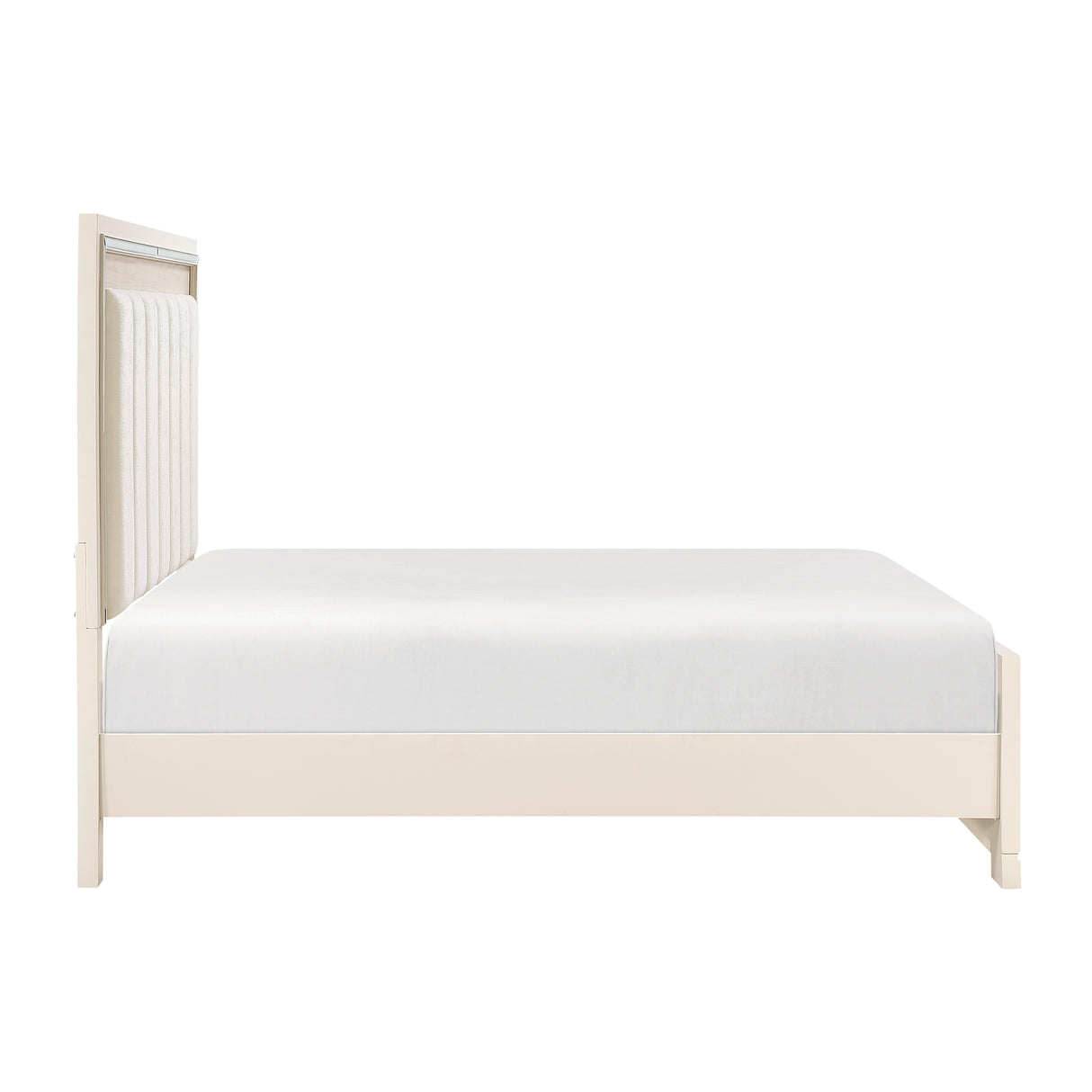 Alabaster Light Gray/Cream Queen Bed from Homelegance - Luna Furniture