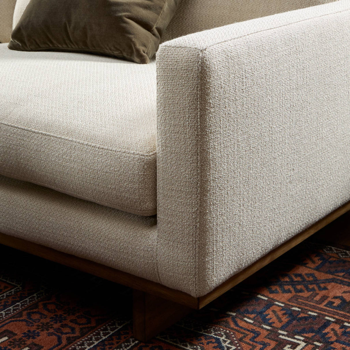Everly 96" Sofa in Irving Taupe from Four Hands - Luna Furniture