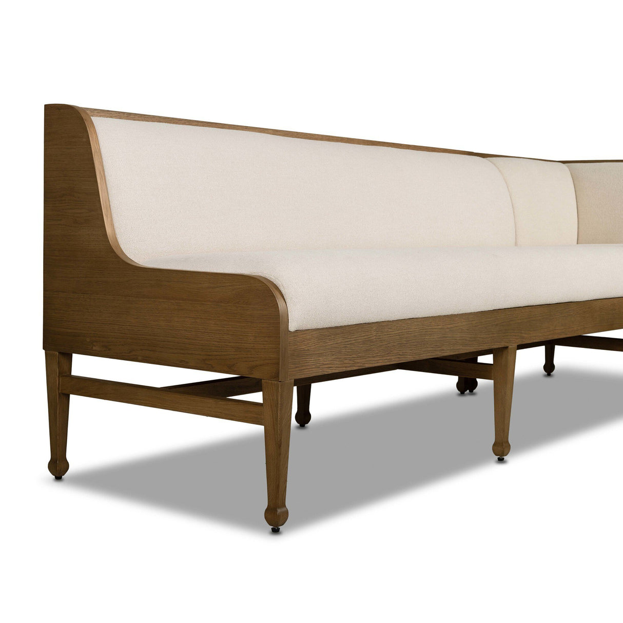 Priscilla Dining Banquette L Shape in Crypton Wayfarer Snow from Four Hands - Luna Furniture