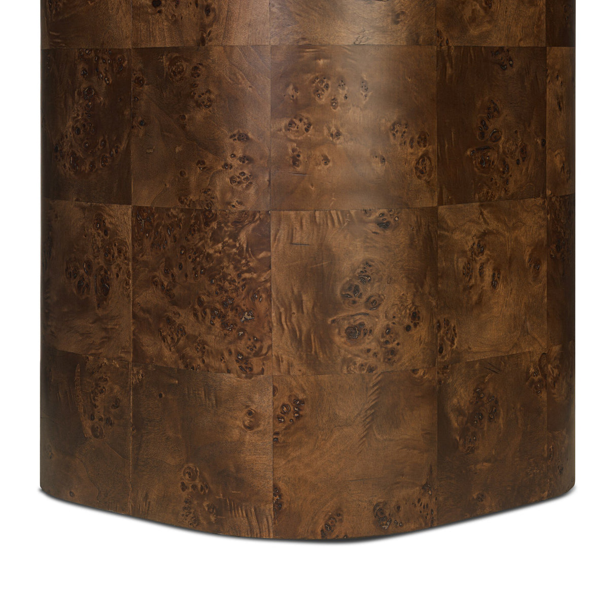 Malko Dining Table in Dark Brown Mappa Burl from Four Hands - Luna Furniture