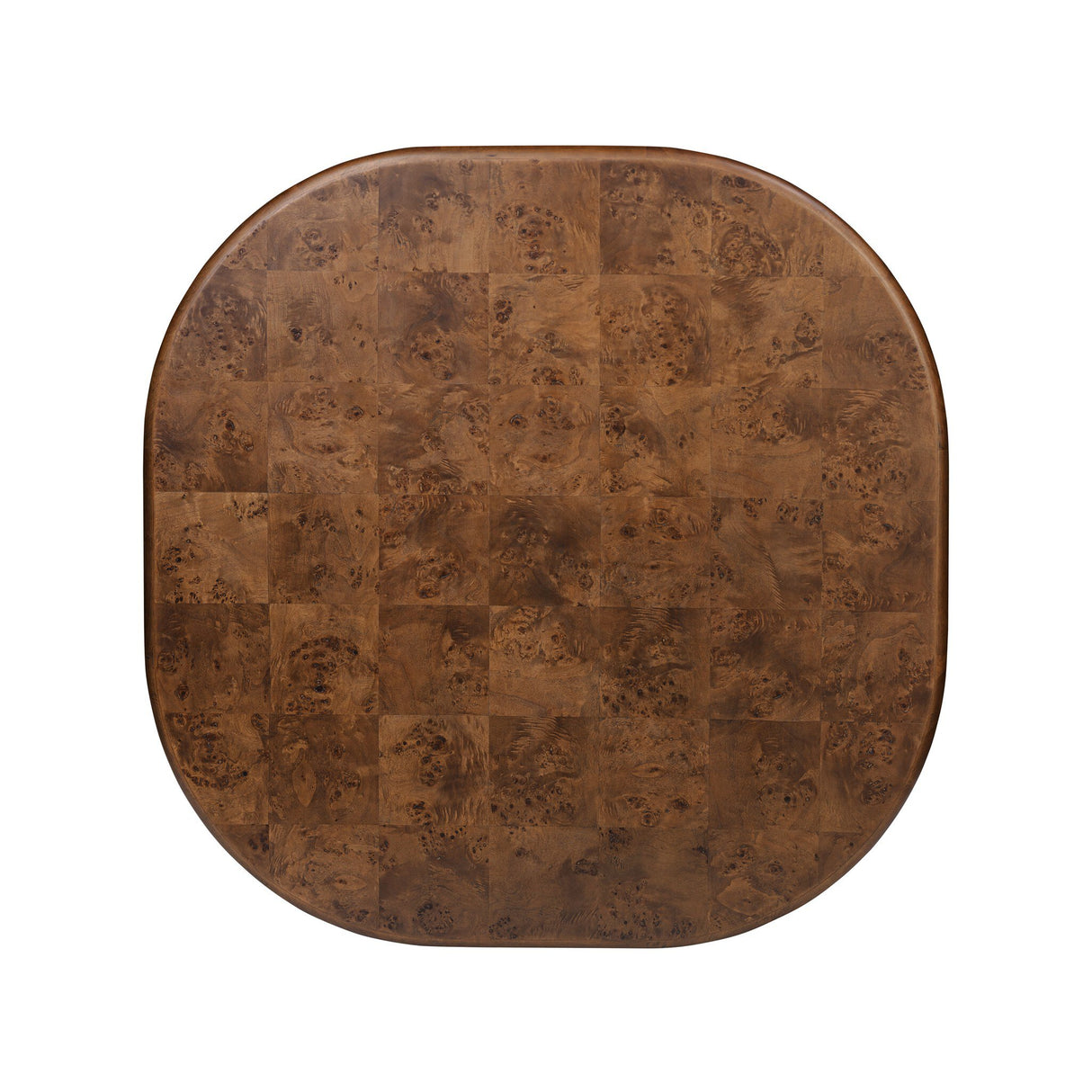 Malko Dining Table in Dark Brown Mappa Burl from Four Hands - Luna Furniture