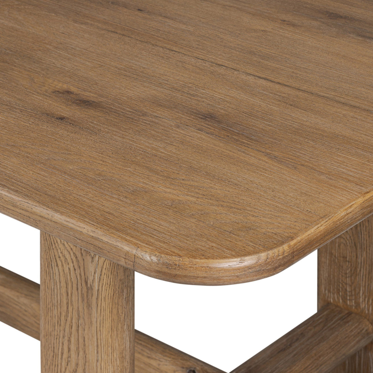 Bramwell Dining Table 118" in Weathered Oak Veneer from Four Hands - Luna Furniture