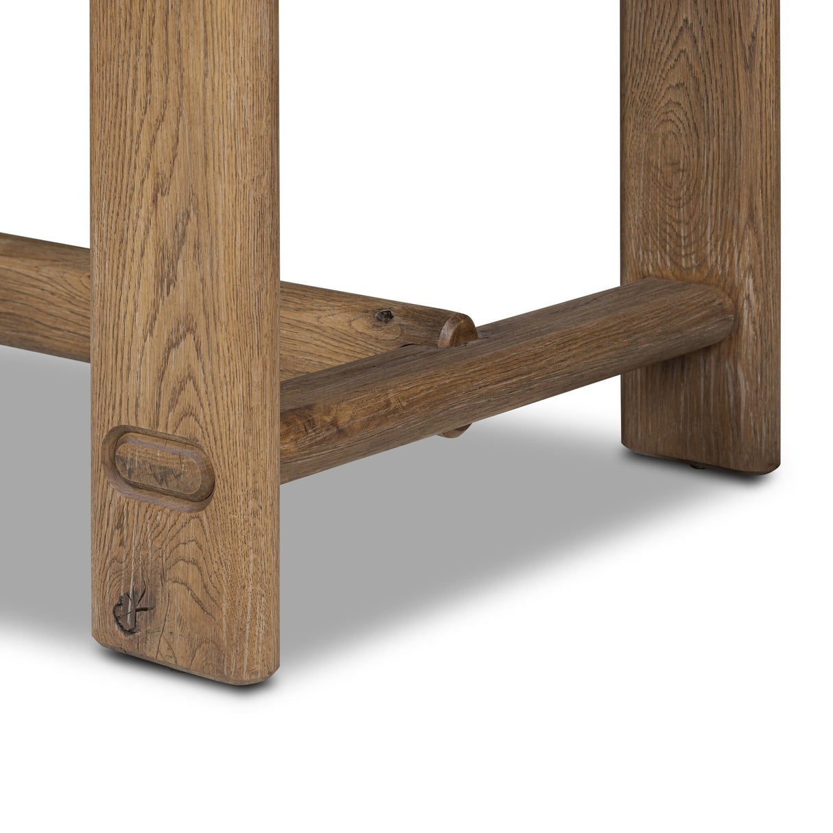 Bramwell Dining Table 118" in Weathered Oak Veneer from Four Hands - Luna Furniture