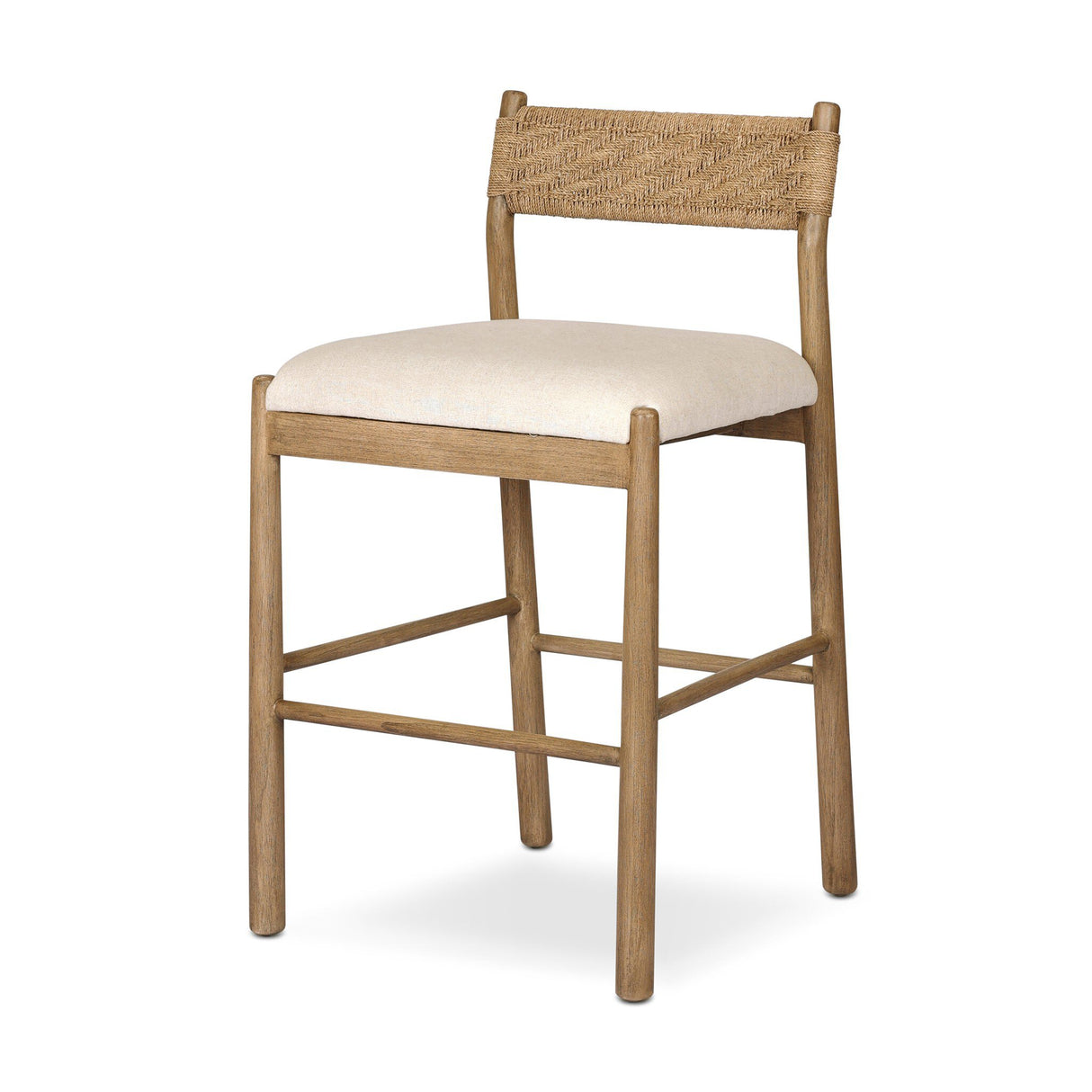 Raynor Bar + Counter Stool in Lynchart Sand from Four Hands - Luna Furniture