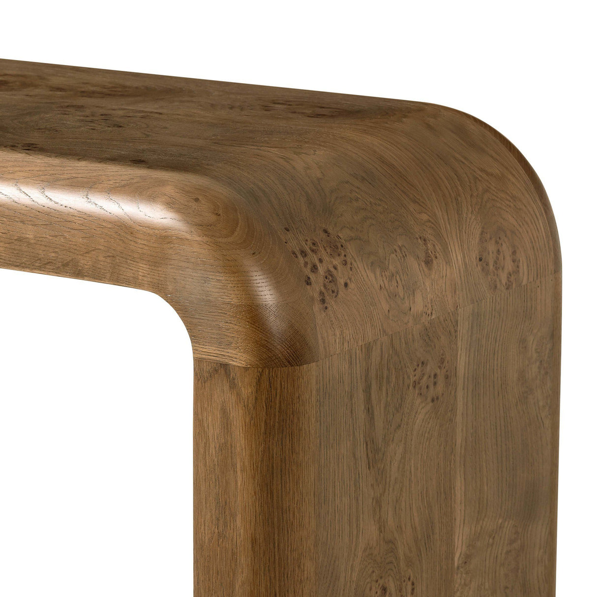 Daven Console Table in Rye Medium Burl Oak Veneer from Four Hands - Luna Furniture