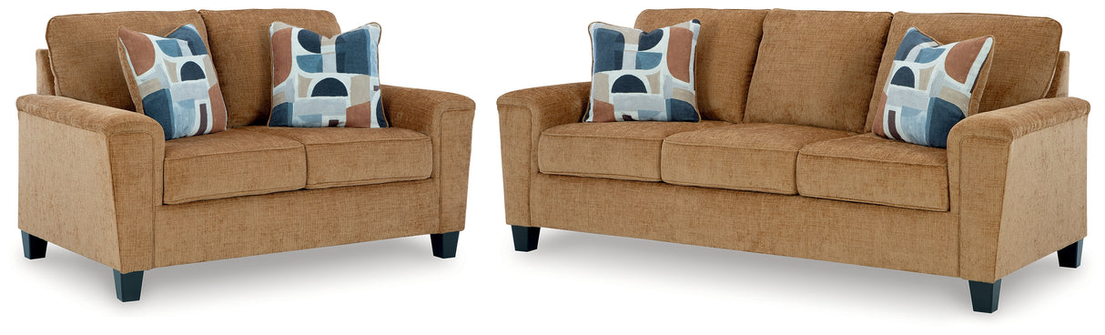 Erinslane Honey Sofa and Loveseat from Ashley - Luna Furniture