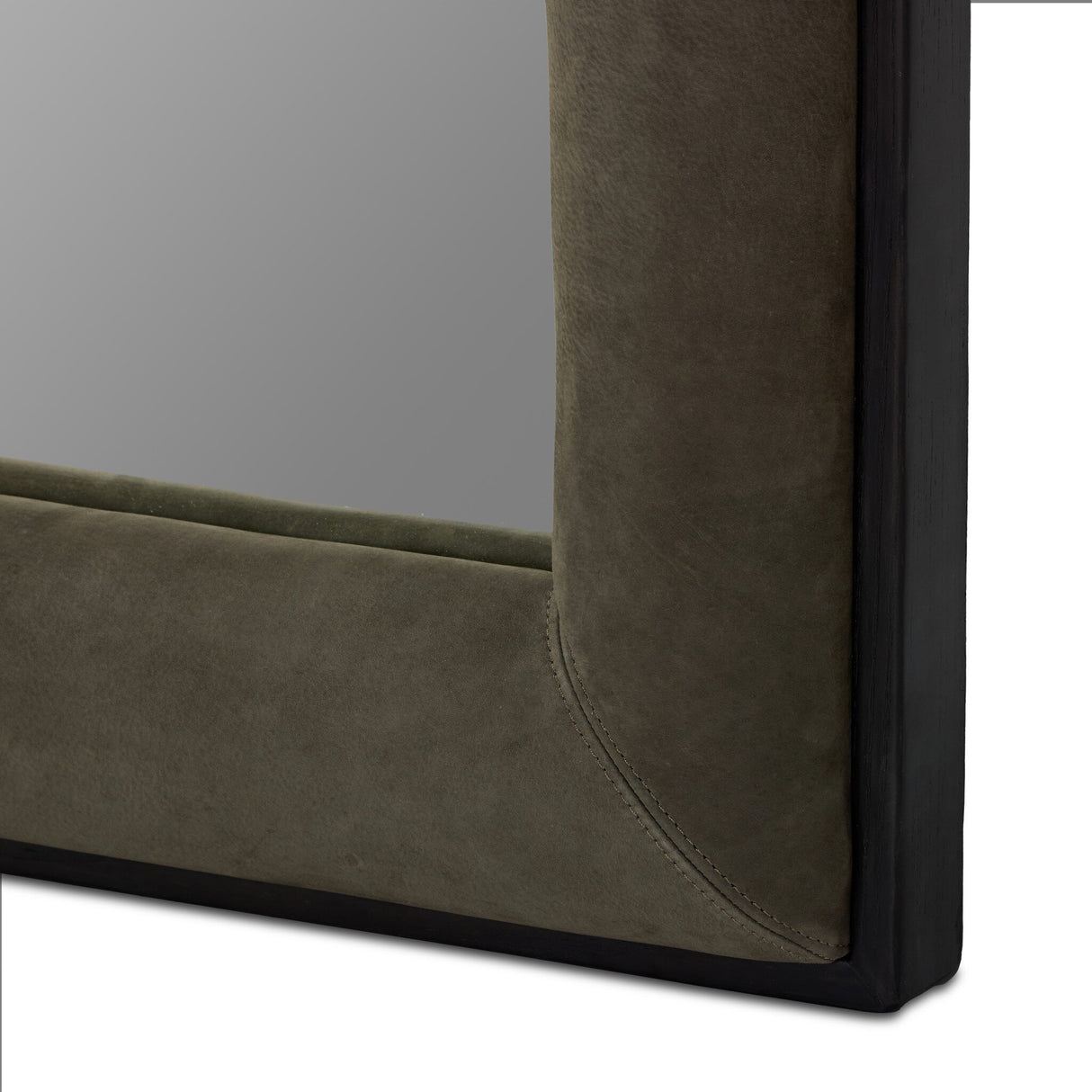 Velaz Floor Mirror in Distressed Black Ash veneer from Four Hands - Luna Furniture