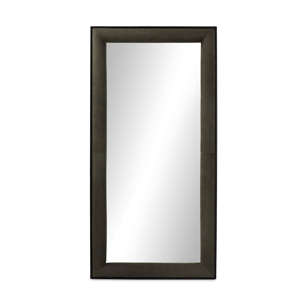 Velaz Floor Mirror in Distressed Black Ash veneer from Four Hands - Luna Furniture