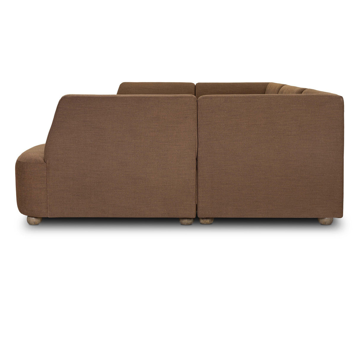 Clemence Dining Banquette U-Shape in Crypton Nomad Mushroom from Four Hands - Luna Furniture