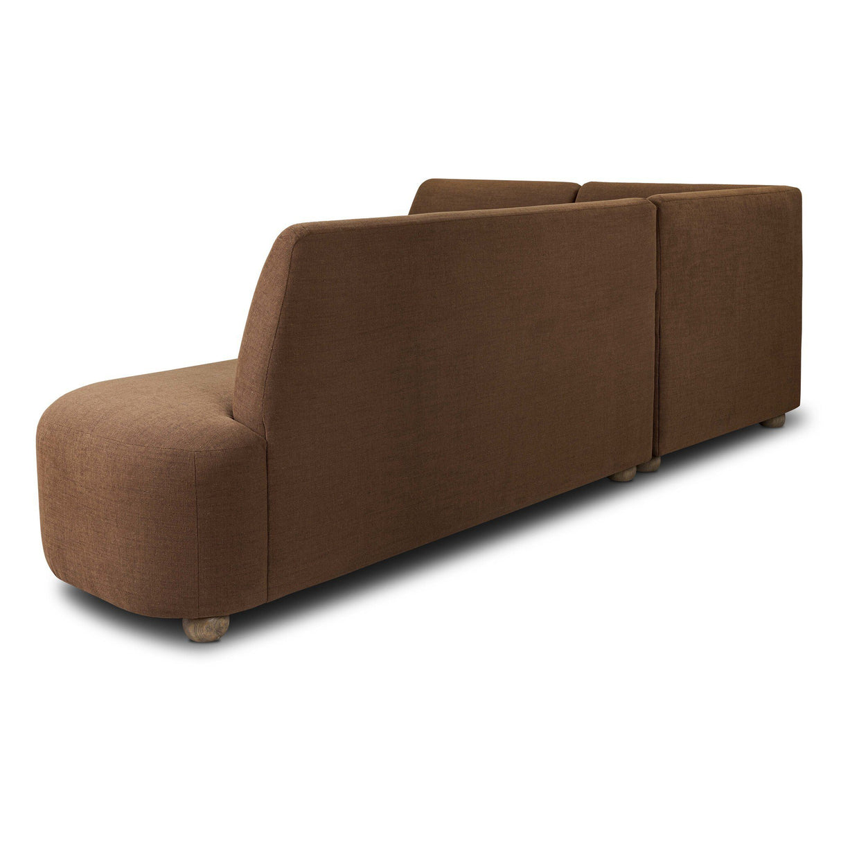 Clemence Dining Banquette L-Shape in Crypton Nomad Mushroom from Four Hands - Luna Furniture