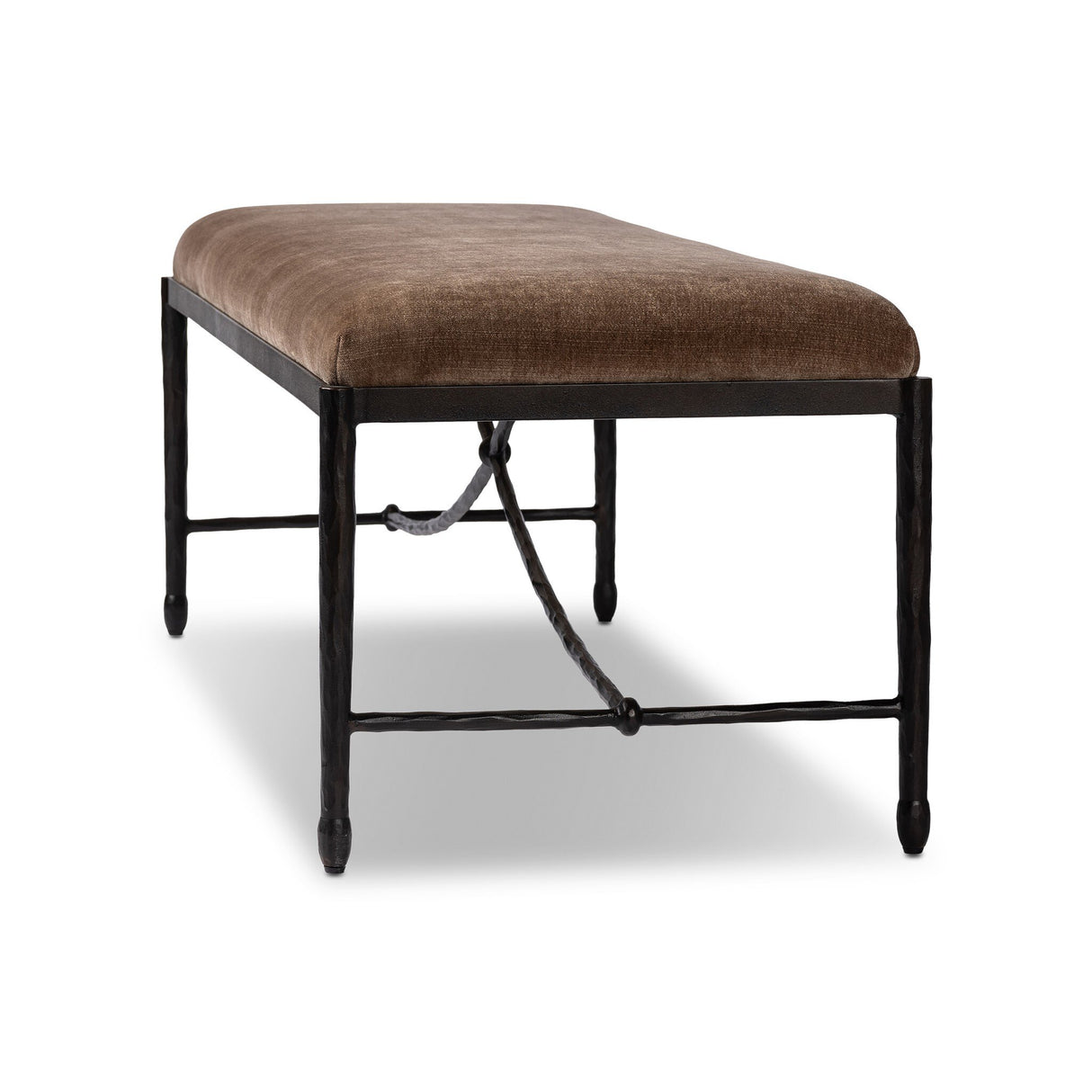 Jade Accent Bench in Altair Mushroom from Four Hands - Luna Furniture