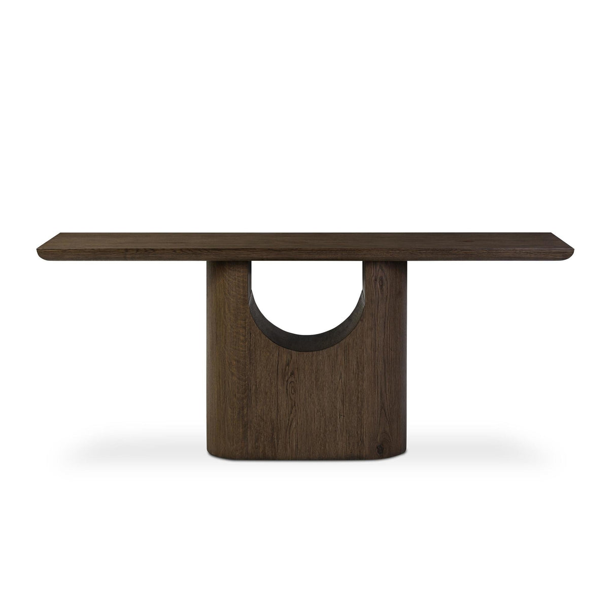Bevie Console Table in Brown Oak from Four Hands - Luna Furniture