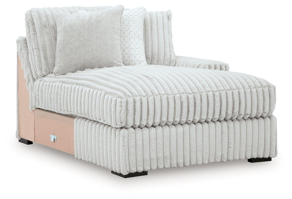 Stupendous Alloy Right-Arm Facing Corner Chaise from Ashley - Luna Furniture