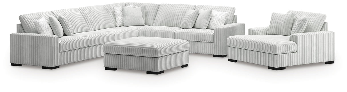 Stupendous Alloy 4-Piece Sectional, Oversized Chaise and Ottoman from Ashley Furniture - Luna Furniture