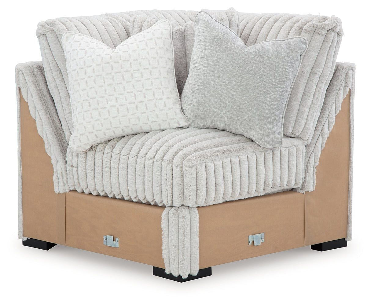 Stupendous Alloy 3-Piece Sectional with Ottoman from Ashley Furniture - Luna Furniture