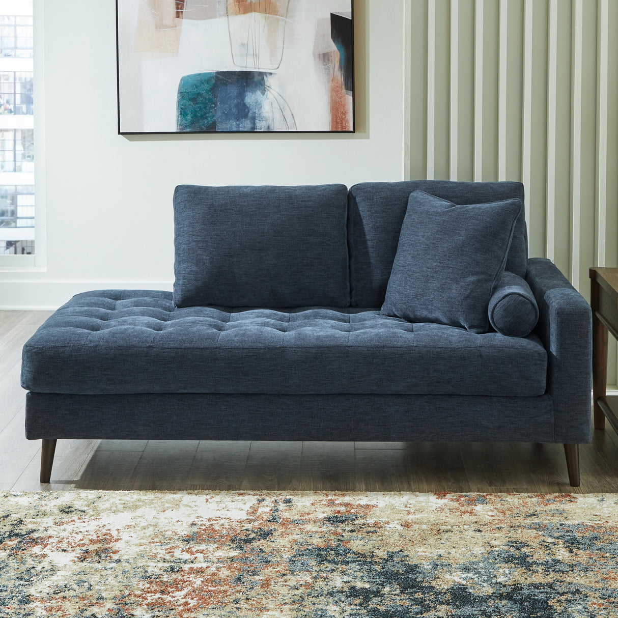 Bixler Navy Right-Arm Facing Corner Chaise