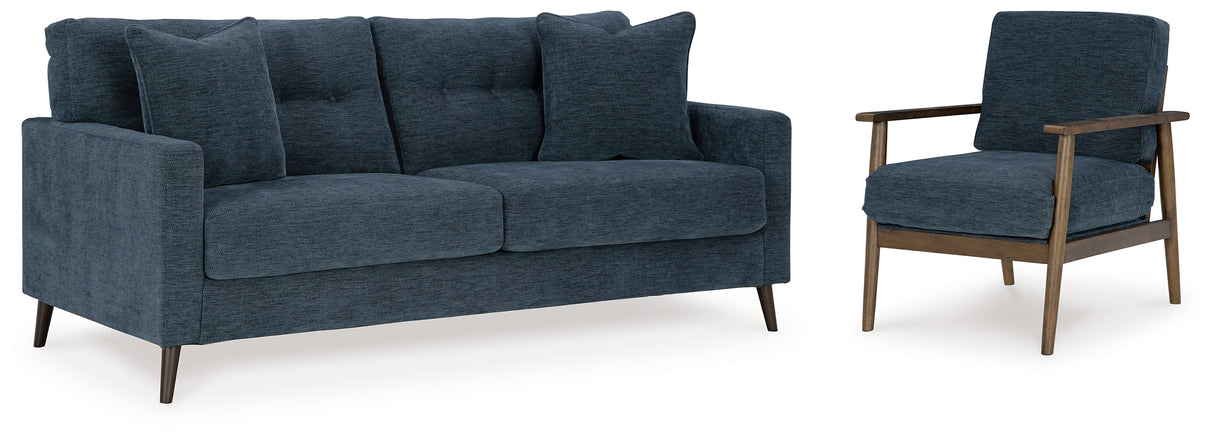 Bixler Navy Sofa and Chair from Ashley Furniture - Luna Furniture