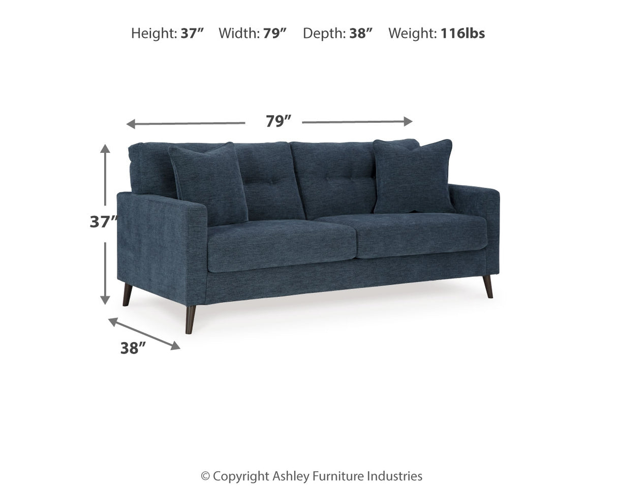 Bixler Navy Sofa, Loveseat and Chair from Ashley Furniture - Luna Furniture