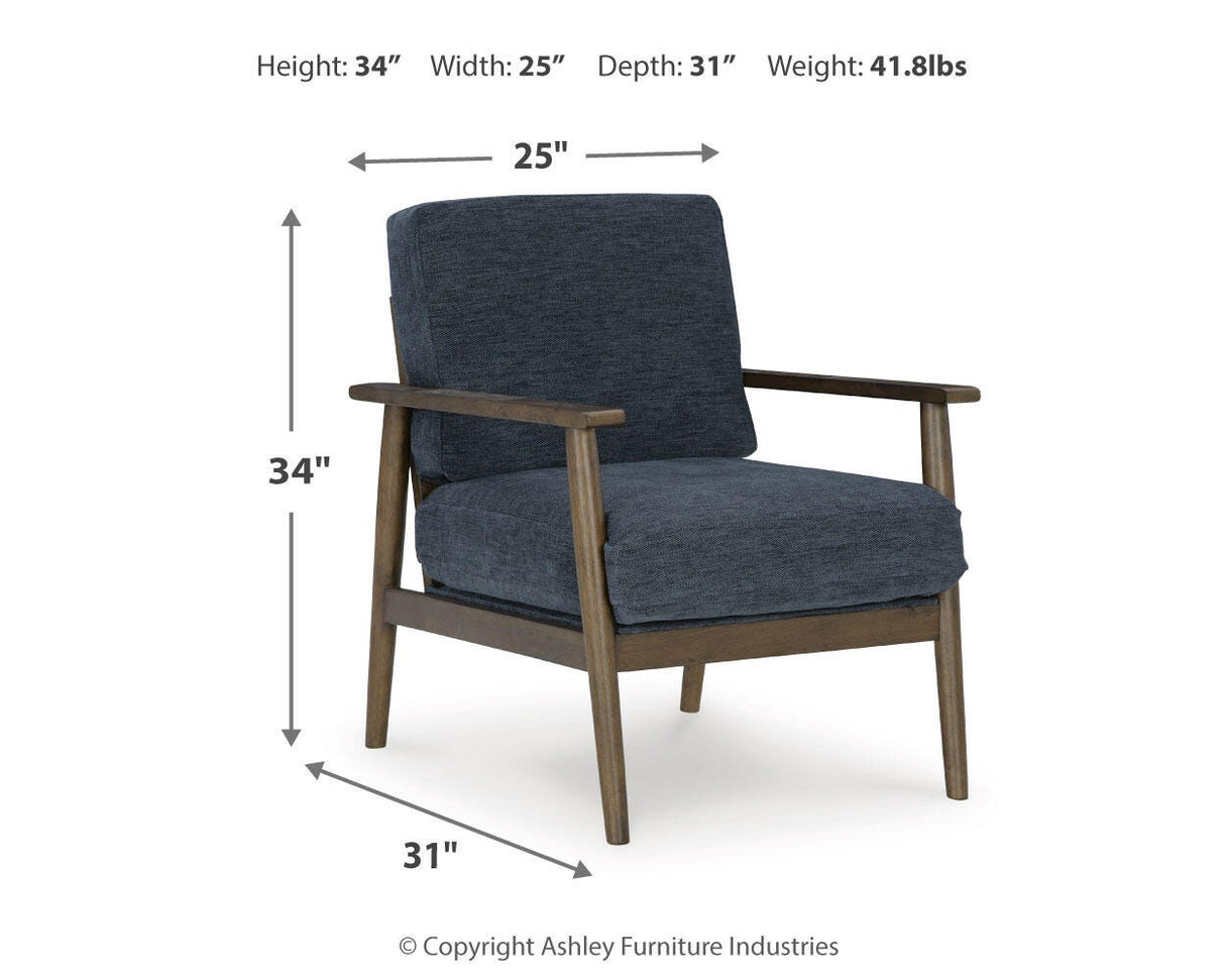 Bixler Navy Sofa, Loveseat and Chair from Ashley Furniture - Luna Furniture