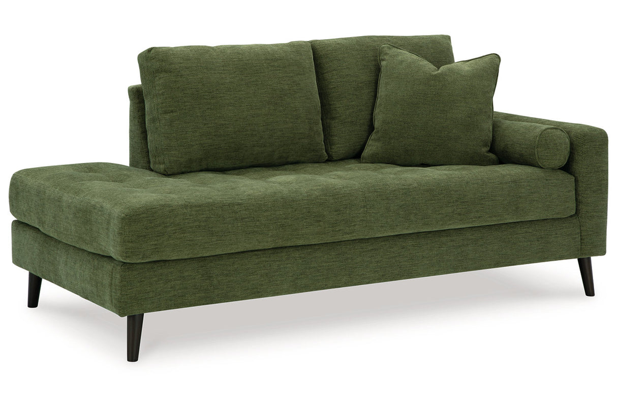 Bixler Olive Sofa and Chaise from Ashley - Luna Furniture