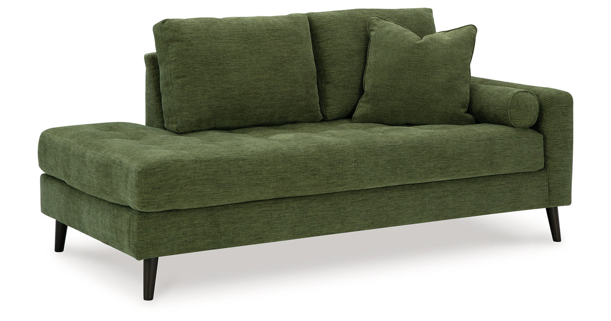 Bixler Olive Sofa and Chaise from Ashley Furniture - Luna Furniture