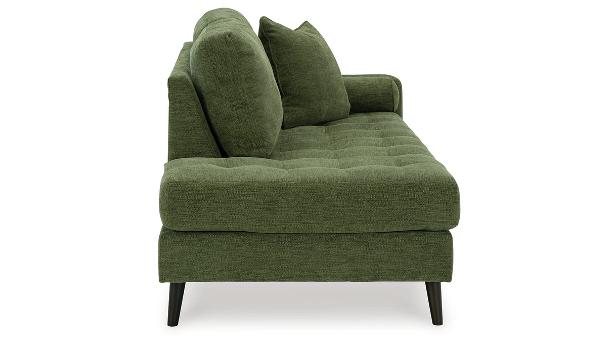 Bixler Olive Right-Arm Facing Corner Chaise from Ashley Furniture - Luna Furniture