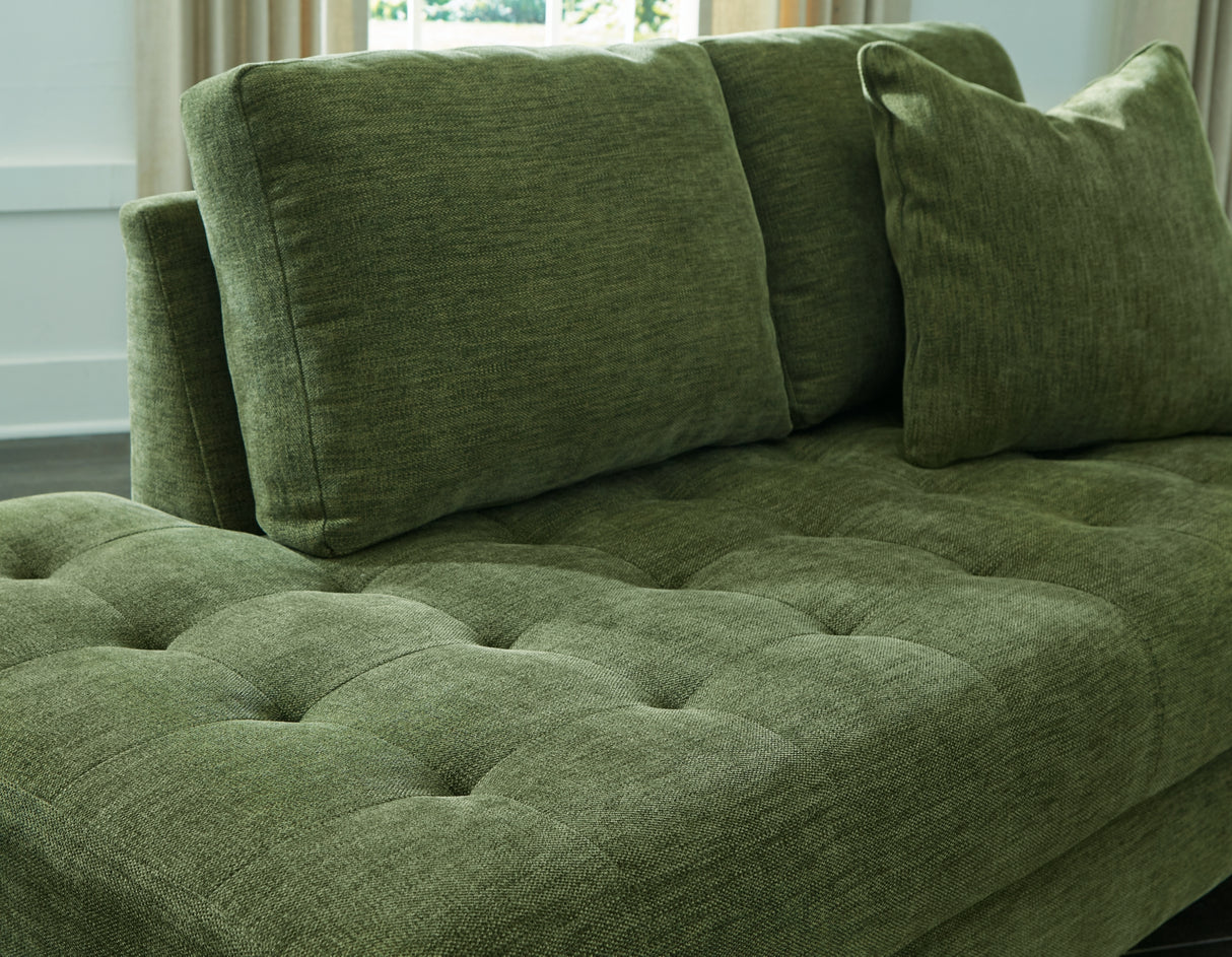 Bixler Olive Sofa and Chaise from Ashley Furniture - Luna Furniture