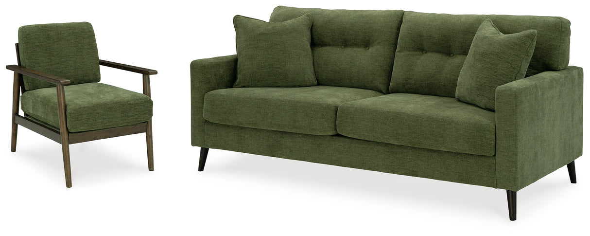 Bixler Olive Sofa and Chair from Ashley Furniture - Luna Furniture