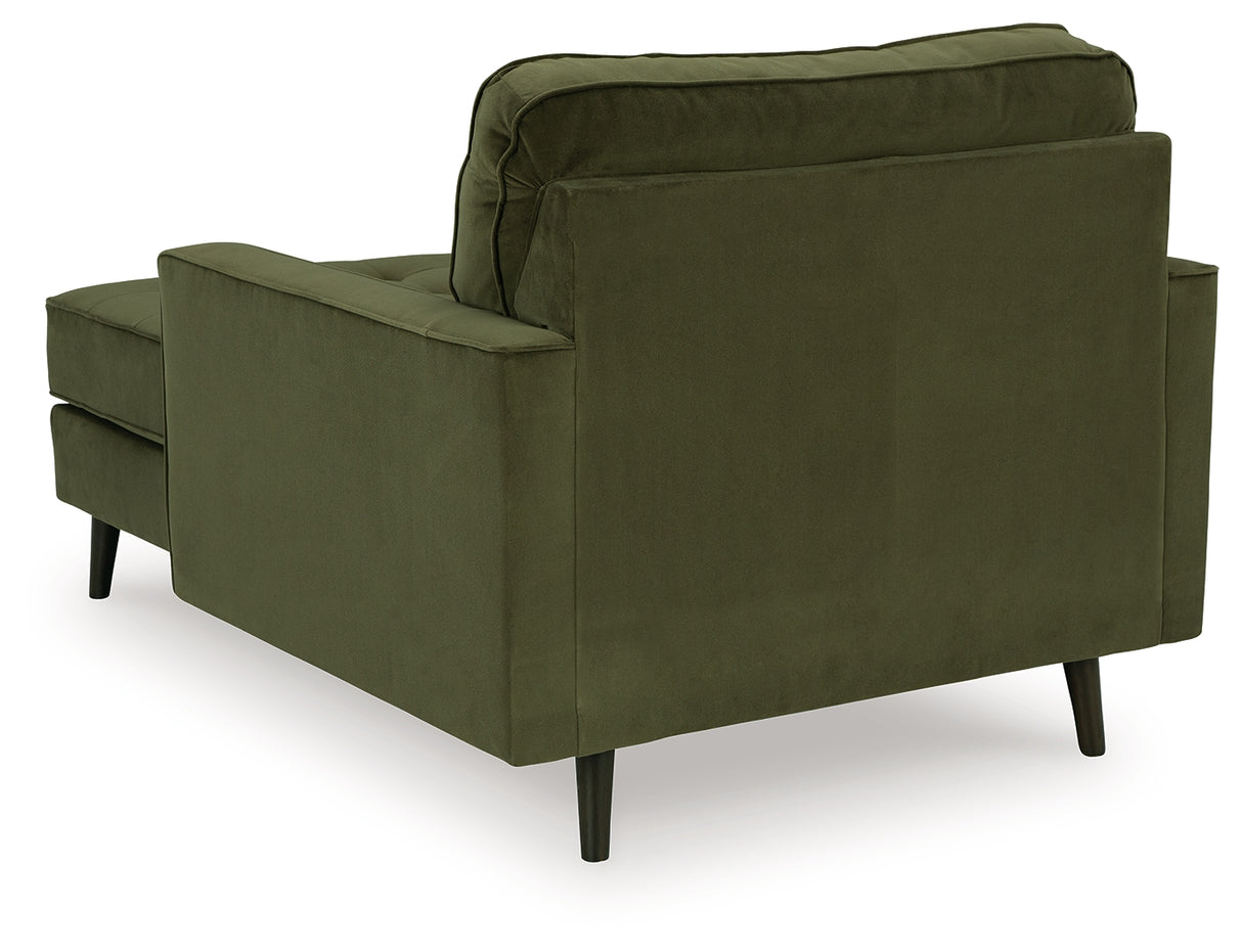 Reveon Lakes Olive Chaise from Ashley - Luna Furniture
