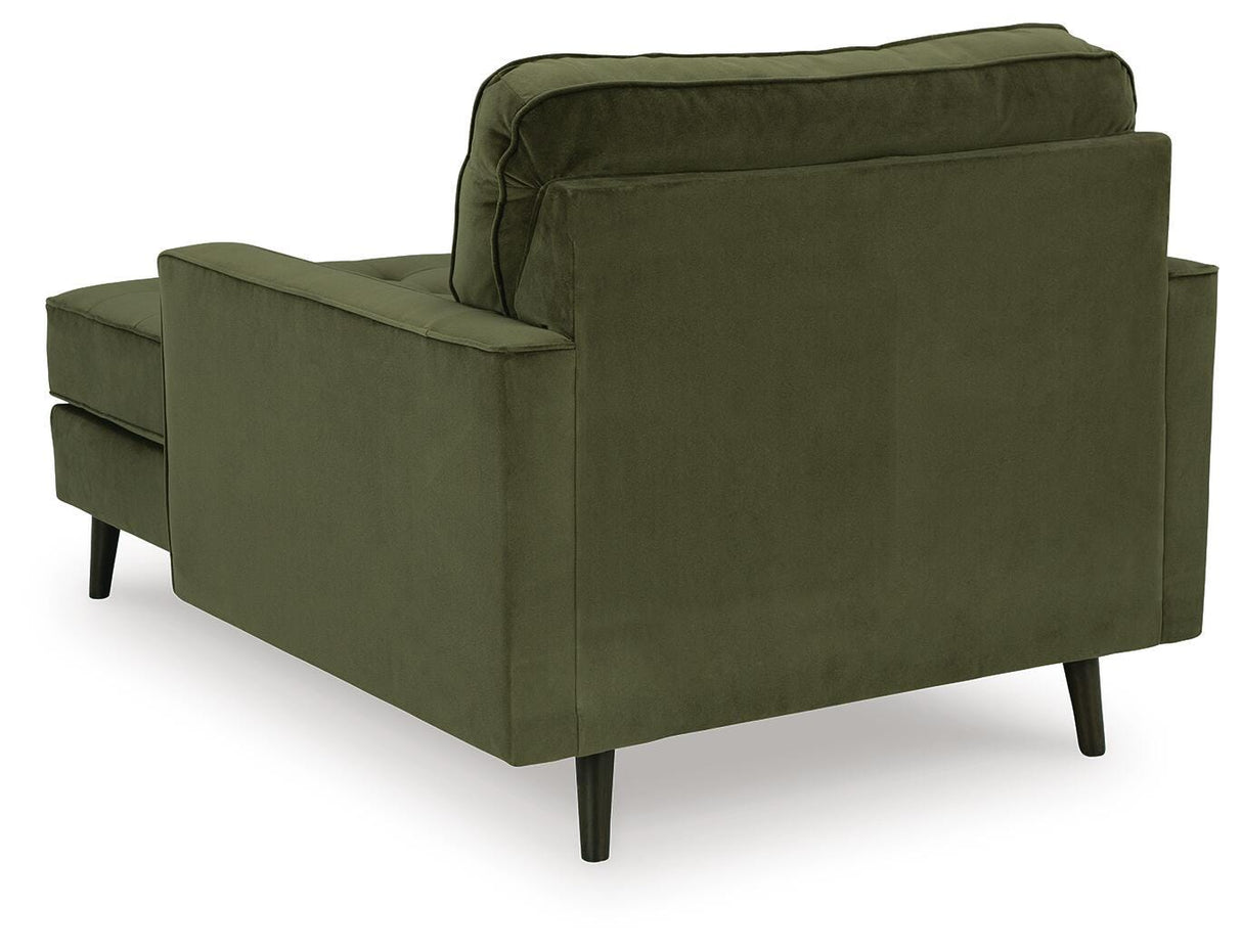 Reveon Lakes Olive Chaise from Ashley Furniture - Luna Furniture